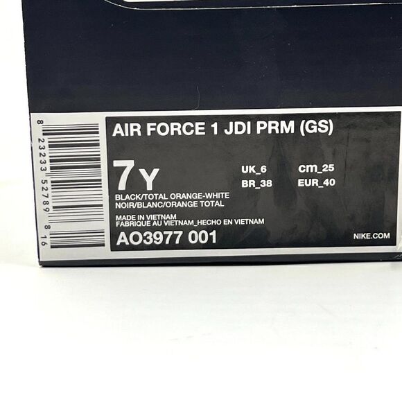 Nike Air Force 1 Low Just Do It Pack Black (GS) - Picture 10 of 13